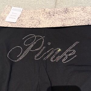 Victoria’s Secret PINK fold over leggings with logo